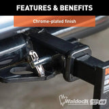 1/2" Swivel Hitch Pin (1-1/4" Receiver, Chrome, Packaged)