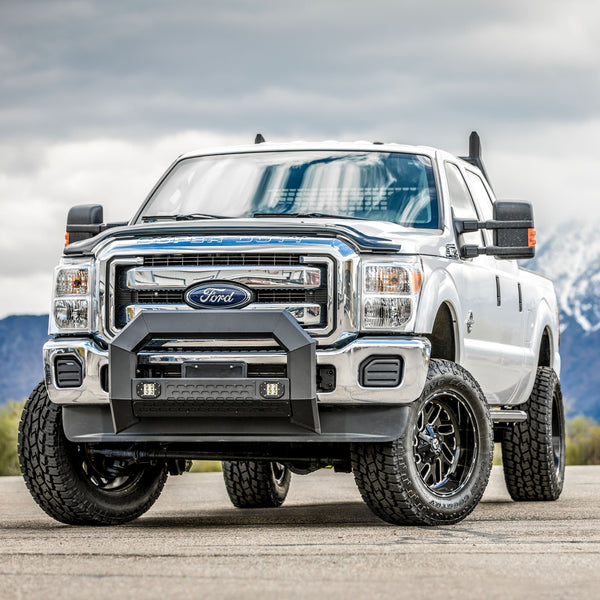 AdvantEDGE 5-1/2" Black Aluminum Bull Bar with Lights, Select Silverado, Sierra  Aries