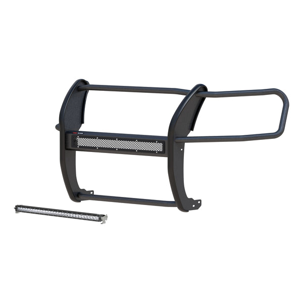 Pro Series Black Steel Grille Guard with Light Bar, Select Ford Ranger