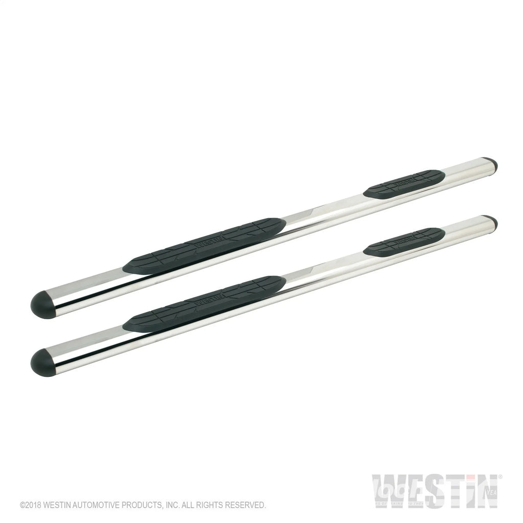 Premier 4 Oval Nerf Step Bars-Stainless Steel 4in Oval Nerf Steps 91 inches