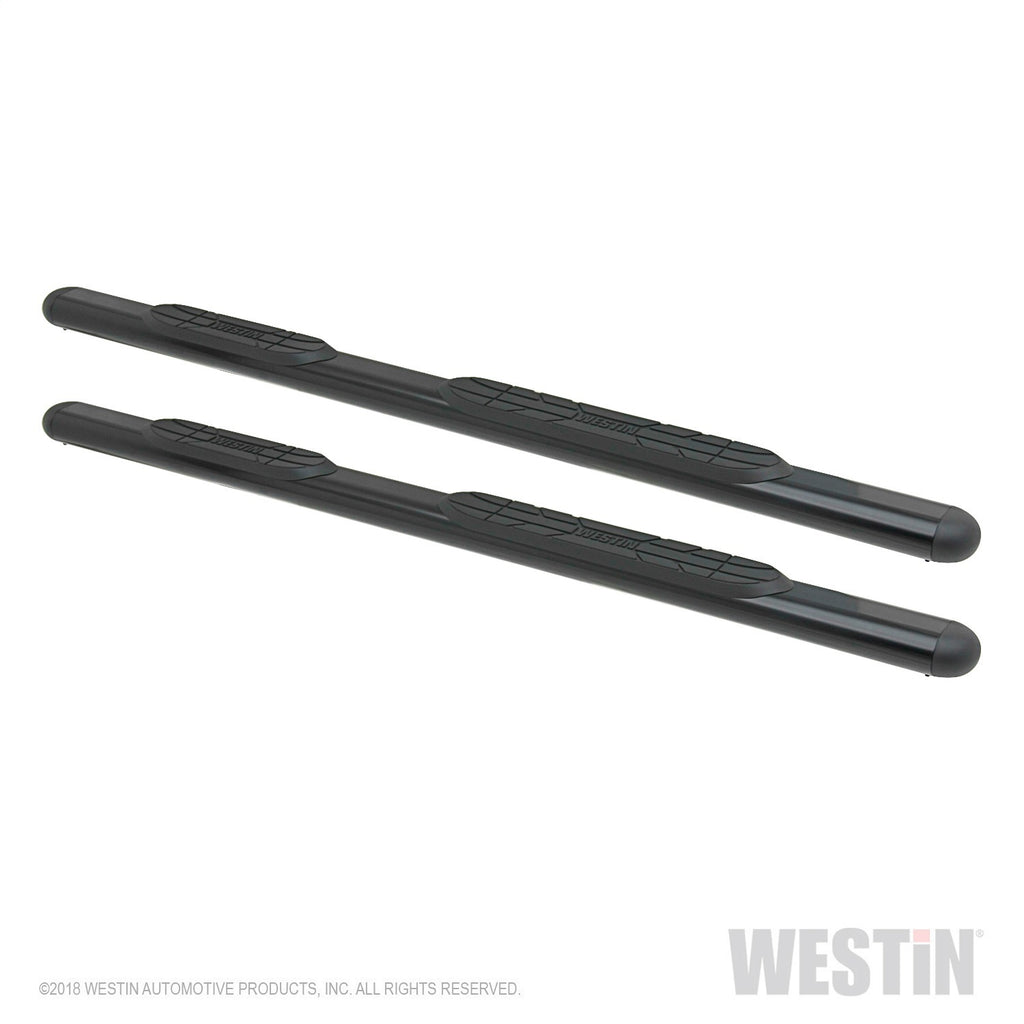 Premier 4 Oval Nerf Step Bars-Black 4in Oval Nerf Steps 91 inches