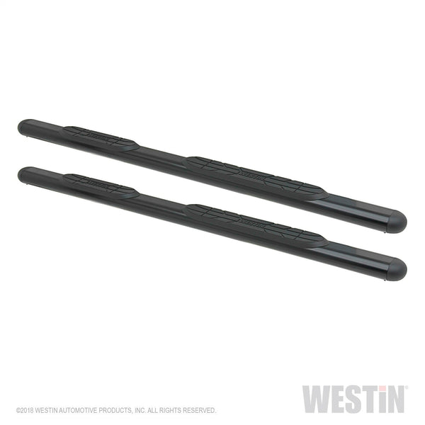 Premier 4 Oval Nerf Step Bars-Black 4in Oval Nerf Steps 91 inches