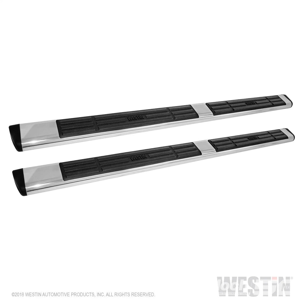 Premier 6 Oval Nerf Step Bars-Stainless Steel 6in Oval Nerf Steps 91 inches