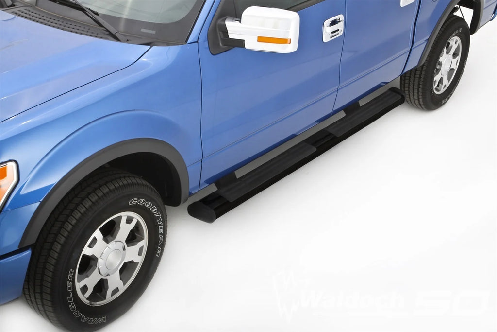 6Inch-Oval Straight Nerf Bars Composite Black