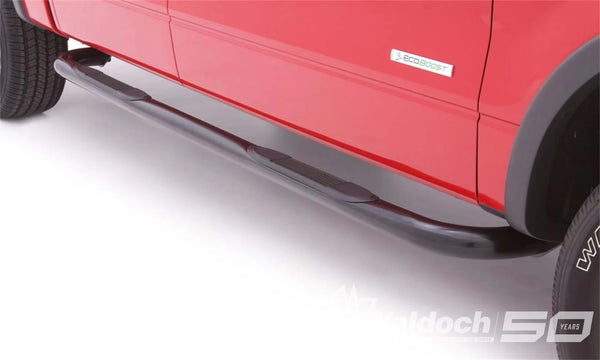 3 In Round Bent Nerf Bars Steel Black