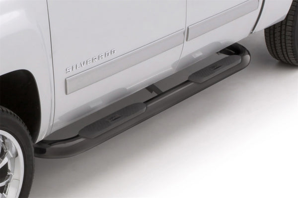 4 In Oval Bent Nerf Bars Steel Black