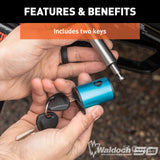 5/8" Hitch Lock (2" Receiver, Right-Angle, Stainless)