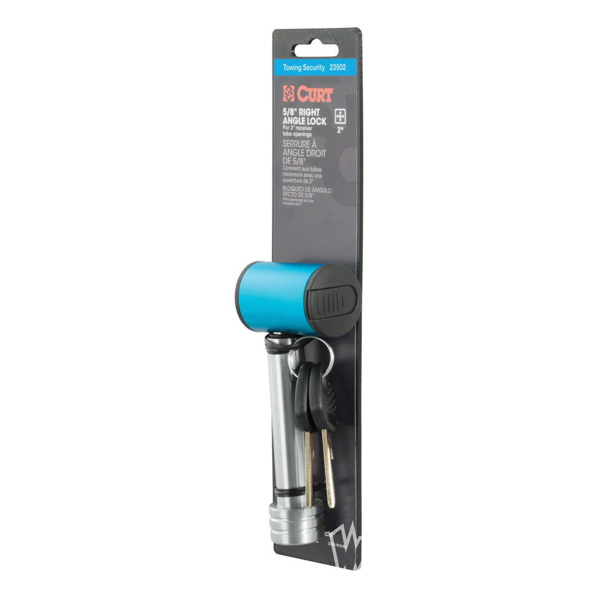 5/8" Hitch Lock (2" Receiver, Right-Angle, Stainless)