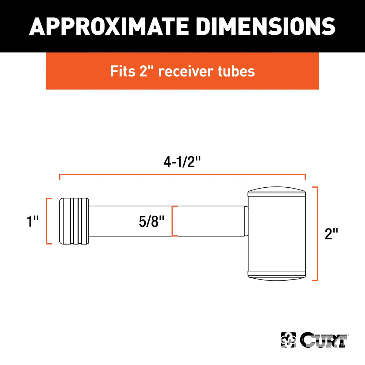 5/8" Hitch Lock (2" Receiver, Right-Angle, Stainless)