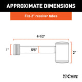 5/8" Hitch Lock (2" Receiver, Right-Angle, Stainless)