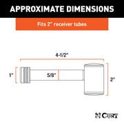 5/8" Hitch Lock (2" Receiver, Right-Angle, Stainless)