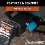 5/8" Hitch Lock (2" Receiver, Right-Angle, Stainless)