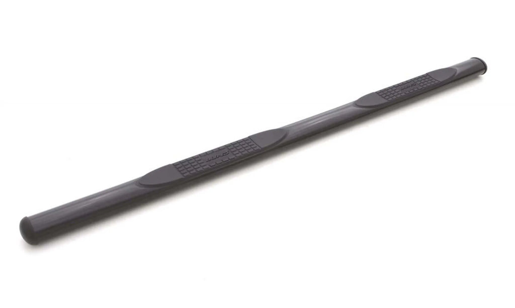 4 In Oval Straight Nerf Bars Steel Black