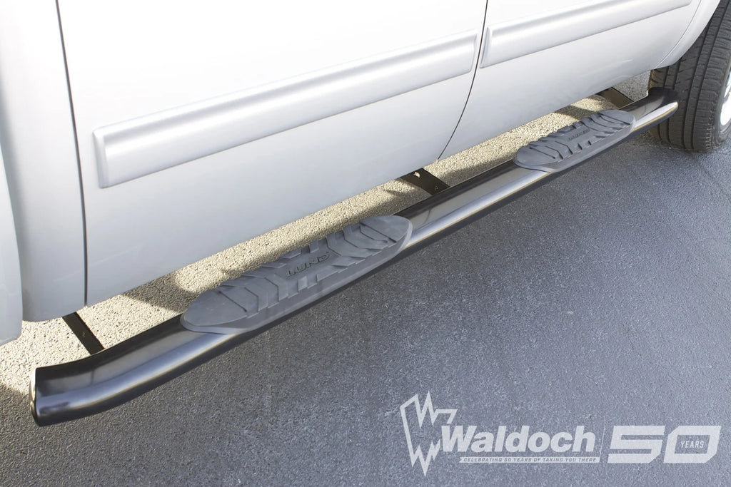 5 In Oval Curved Nerf Bars Steel Black