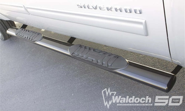 5 In Oval Straight Nerf Bars Stainless Steel Polished