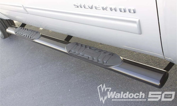 5 In Oval Straight Nerf Bars Stainless Steel Polished