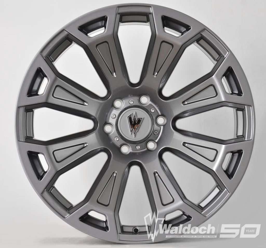 RAVEN 22X10 GREY STONE - 24 OFFSET 8X170 125.5CB