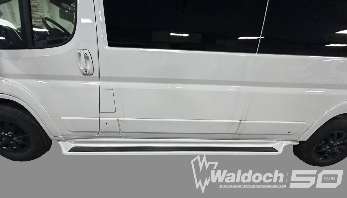 PROMASTER 136" RUNNING BOARD SET FIBERGLASS PONY BOARDS - (BRACKETS NOT INCLUDED)