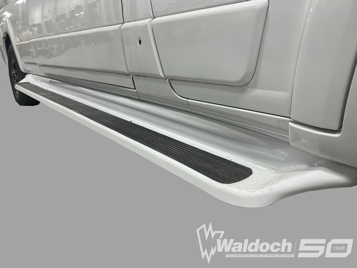 PROMASTER 136" RUNNING BOARD SET FIBERGLASS PONY BOARDS - (BRACKETS NOT INCLUDED)