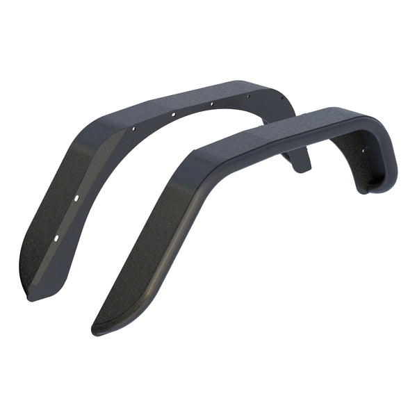 Jeep Wrangler JK Textured Black Aluminum Rear Fender Flares