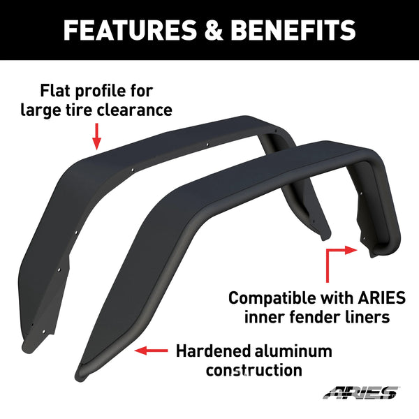 REAR FENDER FLARE, CARBIDE GLD