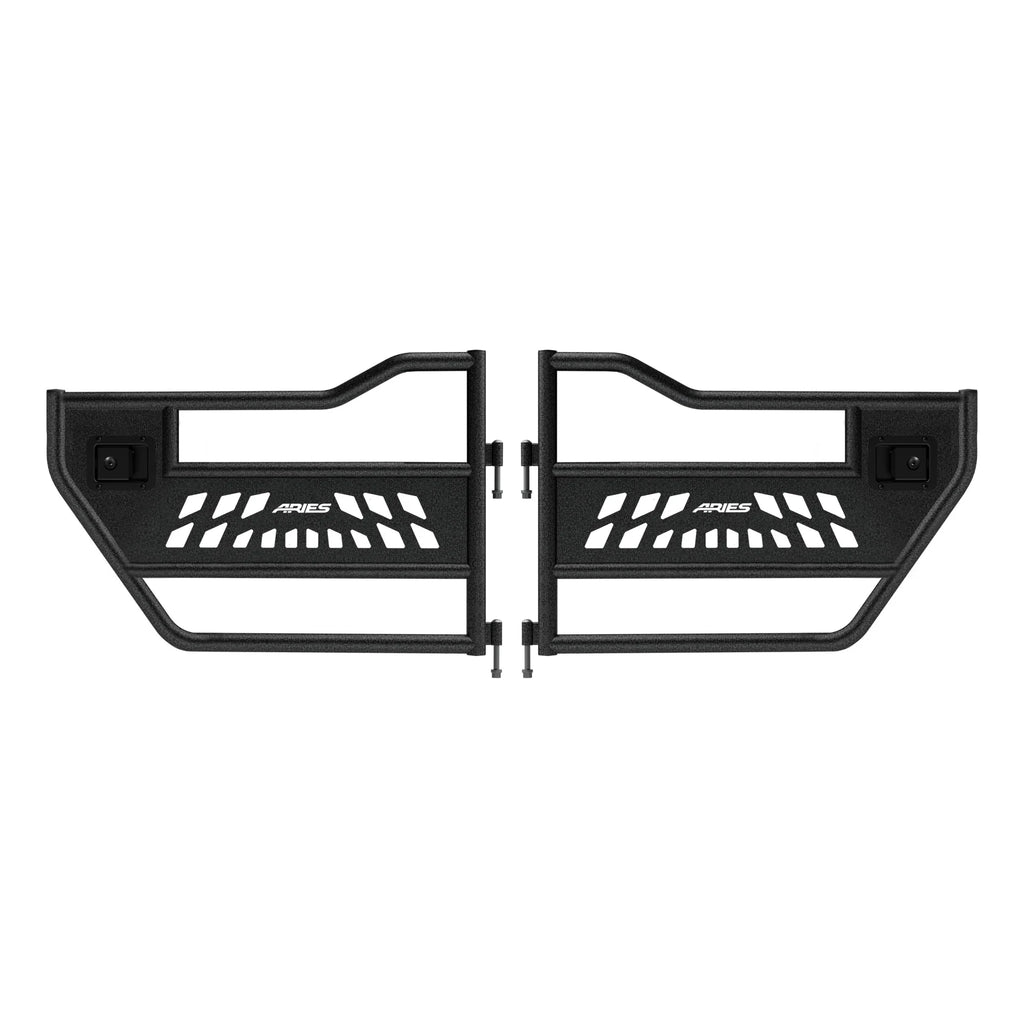 TUBULAR DOOR,REAR,AL,BLK TEX