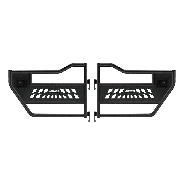 TUBULAR DOOR,REAR,AL,BLK TEX