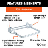 5/16" Safety Pin (3" Pin Length)