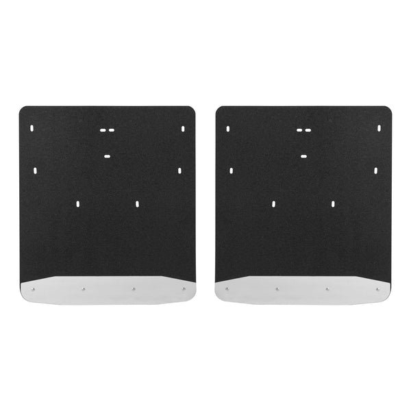 Rear Dually 20" x 23" Rubber Mud Guards, Select Ford F-350, F-450 (2 Flaps)