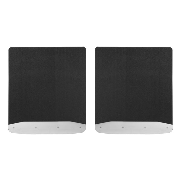 Rear Dually 20" x 23" Rubber Mud Guards, Select Ford F-350, F-450 (2 Flaps)