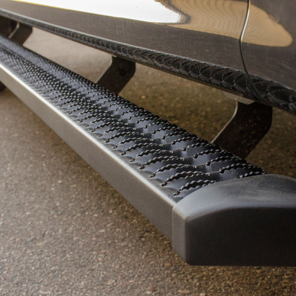 SlimGrip 5" x 88" Black Aluminum Running Boards, Select Silverado, GMC Sierra
