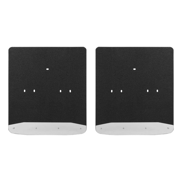 Rear Dually 20" x 23" Rubber Mud Guards, Select Ford F-350, F-450 (2 Flaps)  Luverne