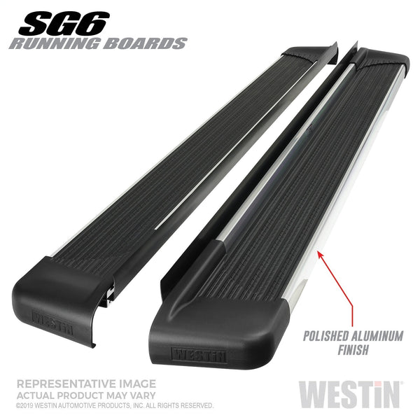 SG6 Running Boards-Polished Aluminum Running Board 68.4 inches