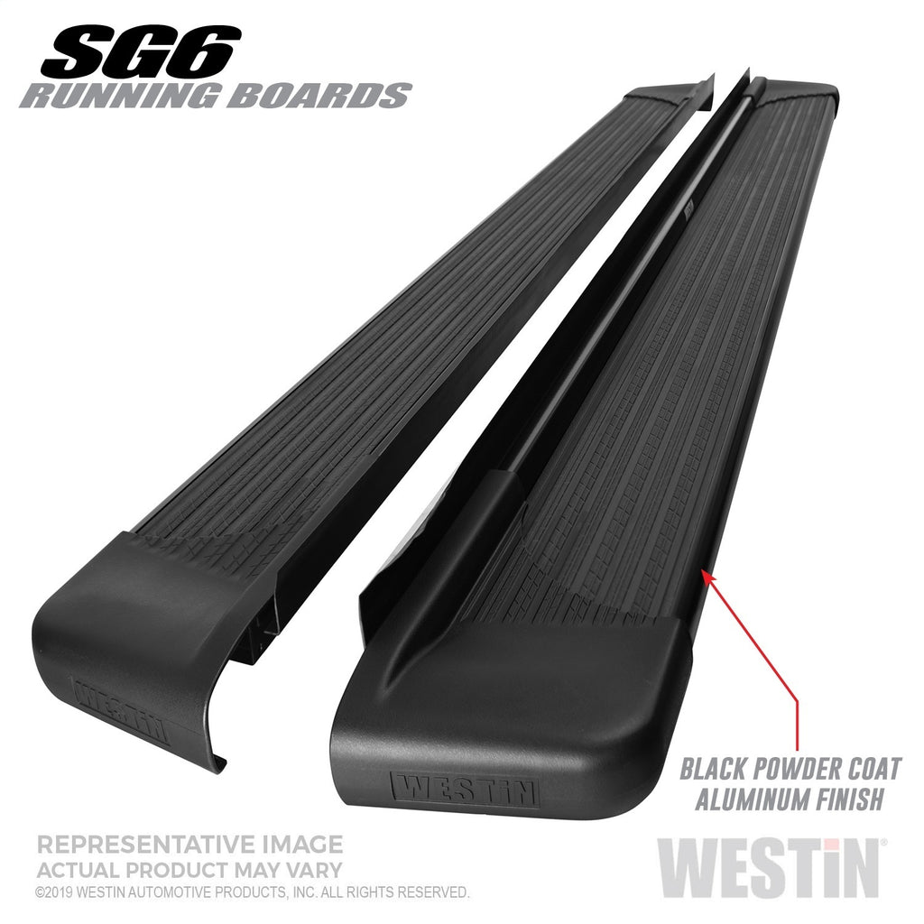 SG6 Running Boards-Black Aluminum Running Board 68.4 inches