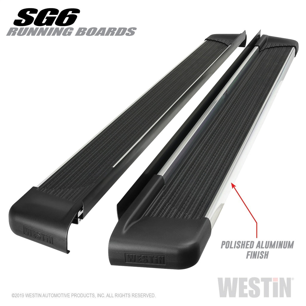 SG6 Running Boards-Polished Aluminum Running Board 85.5 inches