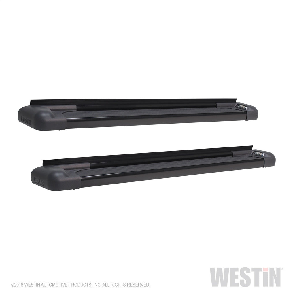 SG6 LED Running Boards-Black Aluminum Running Boards 83in