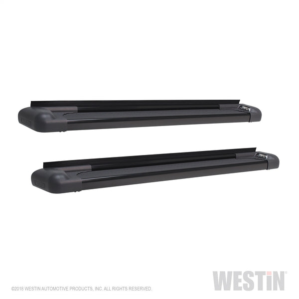 SG6 LED Running Boards-Black Aluminum Running Boards 83in