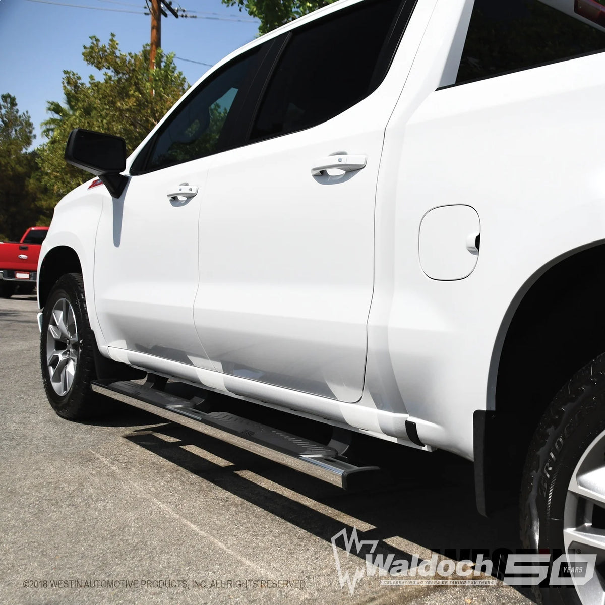 R5 Nerf Step Bars-Silverado/Sierra 1500 Crew Cab 2019-2024; Silverado/Sierra 2500/3500 Crew Cab 2020-2024