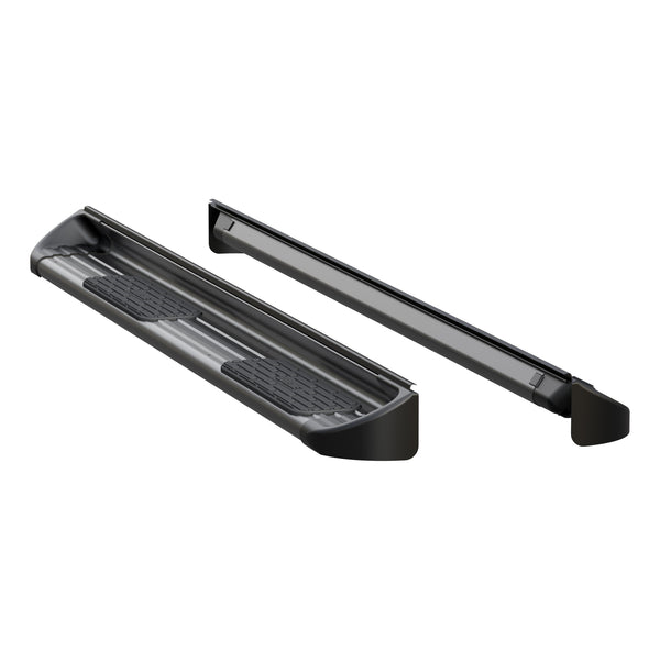 Black Stainless Steel Side Entry Steps, Select Silverado, Sierra Crew Cab