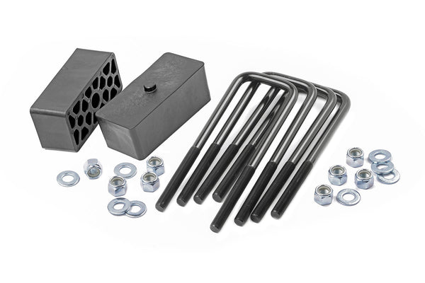 2 Inch Block & U-Bolt Kit | Chevy/GMC 1500 2WD/4WD (99-25)