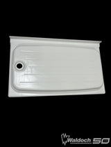 WALDOCH SHOWER PAN 24X40 LEFT SIDE DRAIN - WHITE - NO BACK FOAM