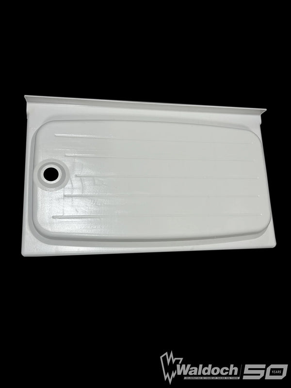 WALDOCH SHOWER PAN 24X40 LEFT SIDE DRAIN - WHITE - NO BACK FOAM
