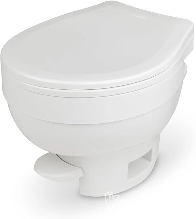 Aqua-Magic VI RV Toilet Foot Pedal Flush / High Profile / White - Thetford