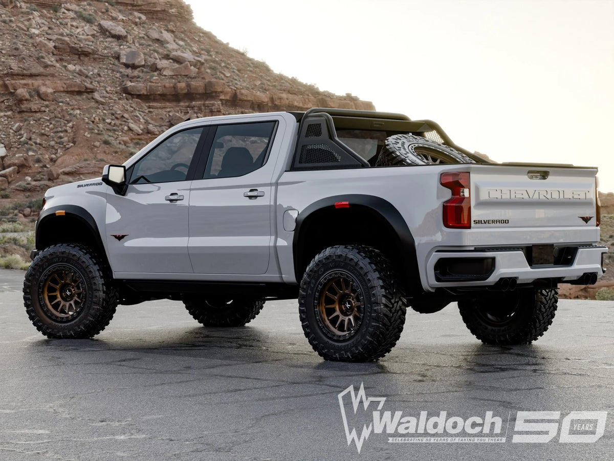 WALDOCH BED MOUNTED SINGLE TIRE RACK