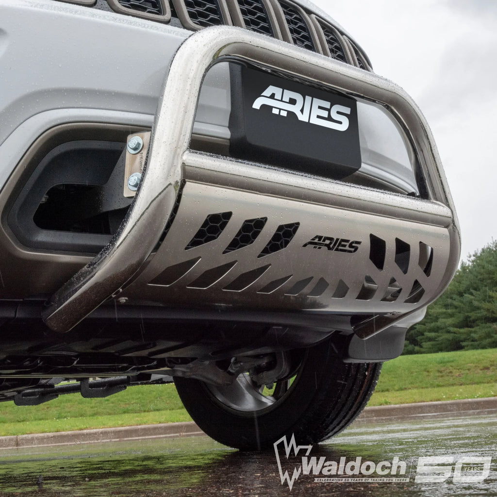 BULL BAR W/ SKD,3IN,STAINLESS