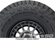 37x12.50r17lt 128s E/10 Open Country Rt Trail