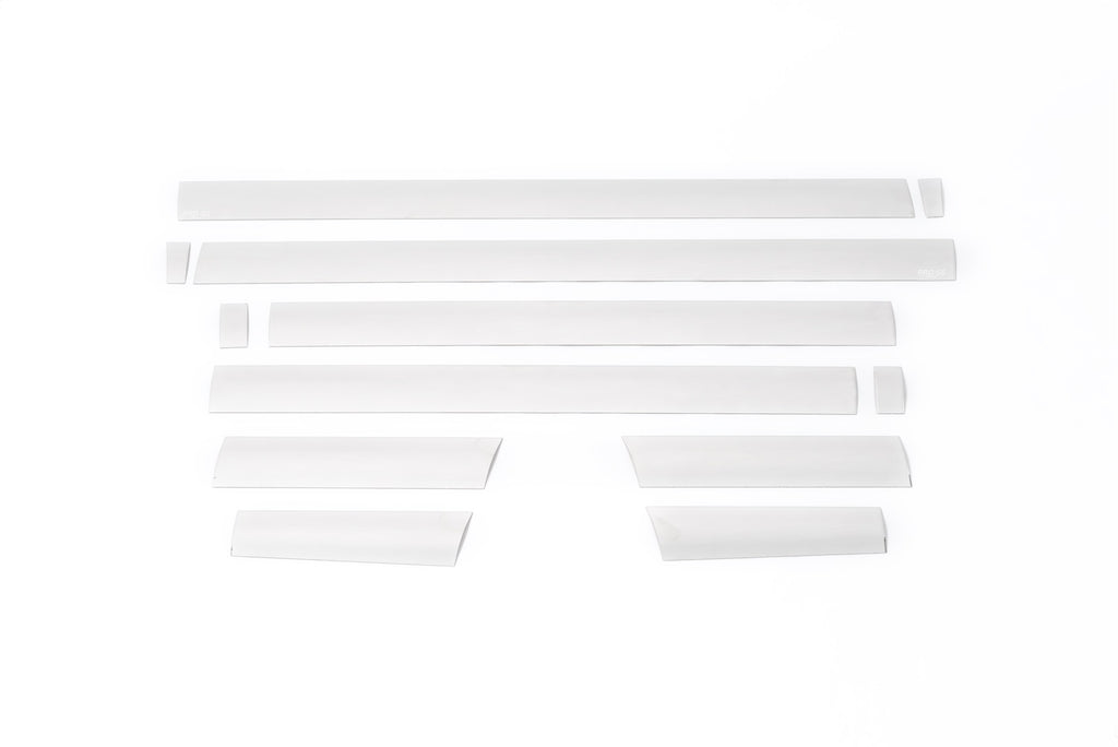 PRO Stainless Steel Rocker Panels-Ford F-150 Super Crew Cab 5.5 ft Short Box (4.25" tall, 12 Pieces)