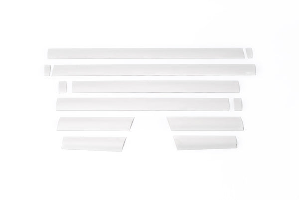 PRO Stainless Steel Rocker Panels-Ford F-150 Super Crew 6.5 ft Standard Box (4.25" tall, 12 Pieces)