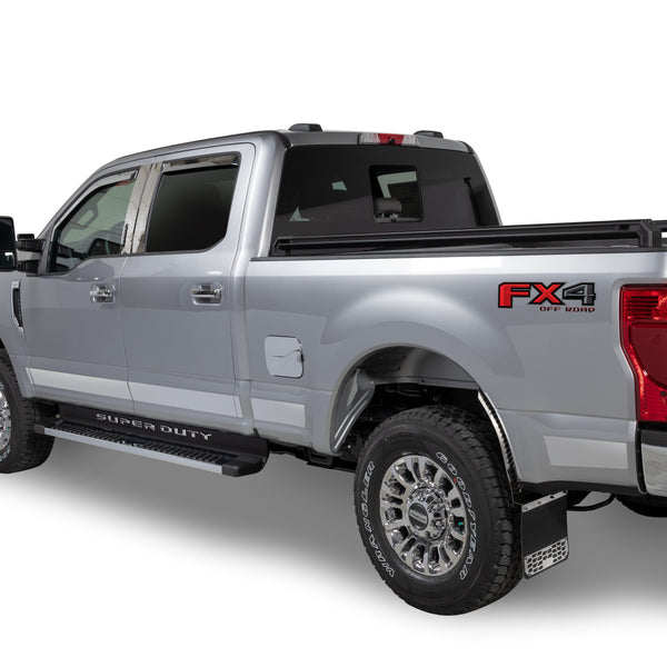 PRO Stainless Steel Rocker Panels-Ford F-150 Super Crew 5.5 Short Box (with flares) - 7" Wide - 12 pcs