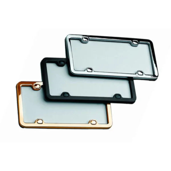 ITAL DIE CAST METAL LIC. FRAME BLACK EPOXY POWDER COATED W/RUBBER ACCENT TRIM: 4001B
